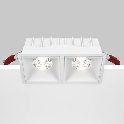 Встраиваемый светильник Alfa LED 4000K 2x15Вт 36°, DL043-02-15W4K-SQ-W. TM Maytoni