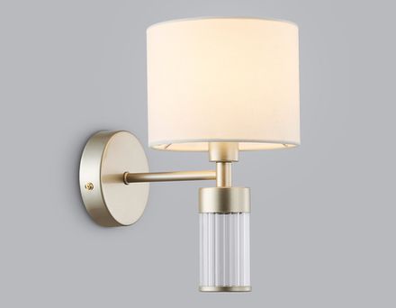 Светильник настенный LH71305 CGD/WH золото/белый E14 max 40W 220*150*260