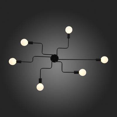 SL419.442.06 Люстра потолочная Черный E27 6*60W