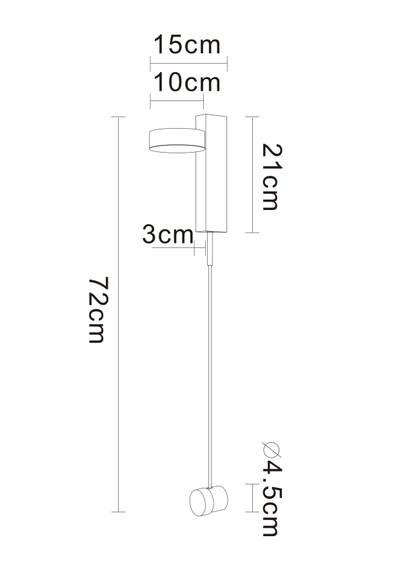 Настенный светильник Arte Lamp MIRACH A2142AP-10PB, 1хLED