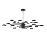 8117/18 COMFI LN26 235 черный, металл Люстра LED GX53 18*7W 220V TORINA
