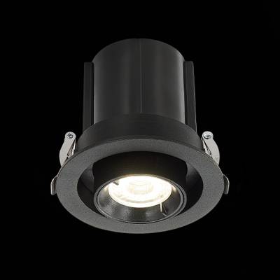 ST702.348.12 Св-к встр. Черный LED 1*12W 4000K 900Lm Ra80 24° IP20 D90xH92 180-240V