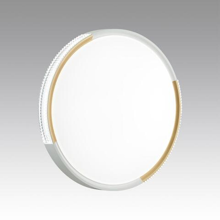 7612/EL PALE SN 184 Светильник пластик/белый/золотистый LED 72Вт 3000-6300K D490 IP43 пульт ДУ VELIO