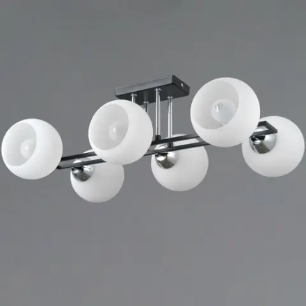 IL0791-6CSQ-25 BK CR TRENTO светильник потолочный ILLUMICO, E27х6