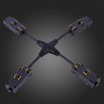 ST015.422.20 X- образный коннектор Skyline 220 ST-Luce Черный