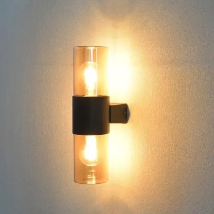 Уличный настенный светильник Arte lamp SEGINUS A6515AL-2BK, 2хE27