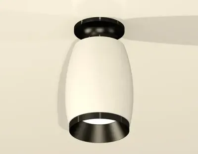 Комплект накладного светильника XS1122041 SWH/PBK белый песок/черный полированный MR16 GU5.3 (N6902, C1122, N7031)