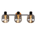 Спот Escada 10177/3A E14*40W Black/Chrome/Wood