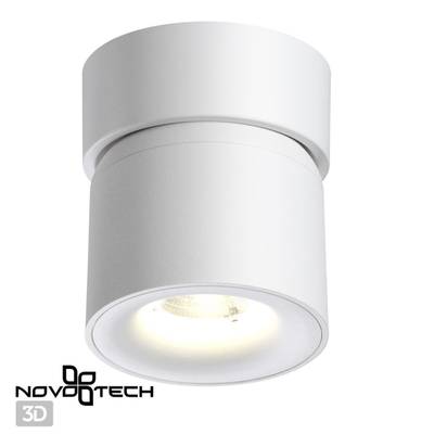 358808 OVER NT21 218 белый Светильник накладной светодиодный IP20 LED 10W 850Лм 4000K 220V GESSO
