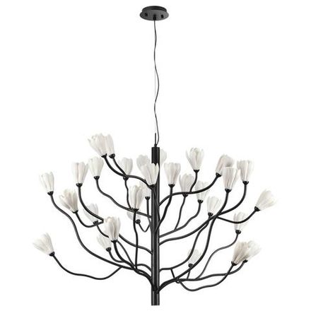 5090/30 MODERN ODL25 561 черный матовый/белый/фарфор Люстра G4 LED 30*5W GARDI