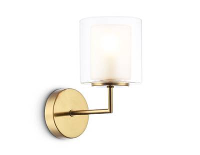 Светильник настенный LH56015 BS/FR латунь/белый матовый E14 max 40W 190*120*220