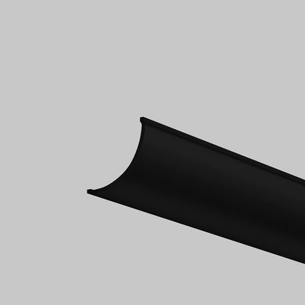 Рассеиватель для профиля 16×16 (Дуга, Чёрный, 2 м), ALM-1616R-B-DF-2M 642027. TM Maytoni