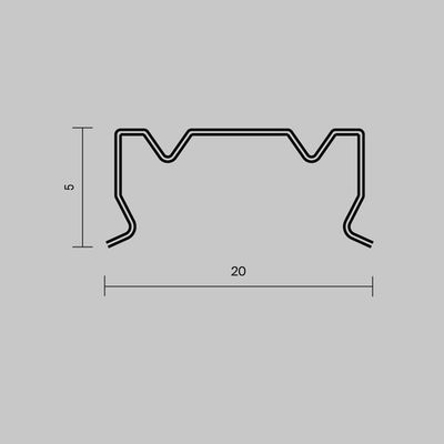 Комплект креплений (для профиля 18×06) 4 шт., ALM-1806-MT 642076. TM Maytoni