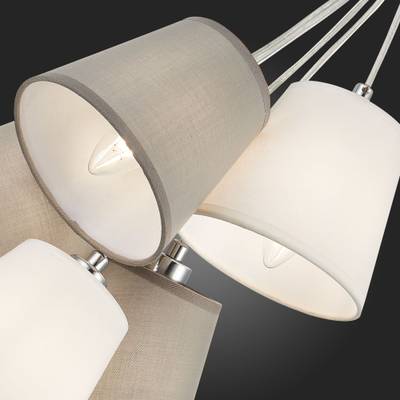 SLE300403-05 Светильник подвесной хром/белый, серый E14 5*40W