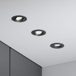 Светильник встраиваемый светодиодный Even 7W 4000K черный 25094/LED