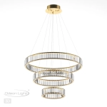 5015/88L L-VISION ODL23 589 золотой/прозрачный металл/хрусталь Люстра LED 88W 4000K 8800Лм VEKIA