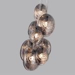 5038/8 MODERN ODL24 295 черный/дымчатый/металл/стекло Люстра G9 8*40W MUSSELS
