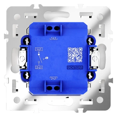 VLS010203 Выключатель встраиваемый VOLTUM S70 одноклавишный с подсветкой 10А, (кашемир). (ТМ Maytoni)