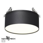 358753 SPOT NT21 274 черный Светильник встраиваемый светодиодный IP20 LED 24W 4000K 2100Лм 100-265V PROMETA
