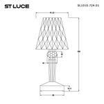 SL1010.724.01 Прикроватная лампа ST-Luce Оранжевый/Оранжевый LED 1*3W 3000K/4000K/6000K