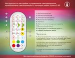 Светильник светодиодный напольный RGB с пультом FL8027 BK черный LED 20W RGB D32*1650 (ПДУ РАДИО 2.4G)