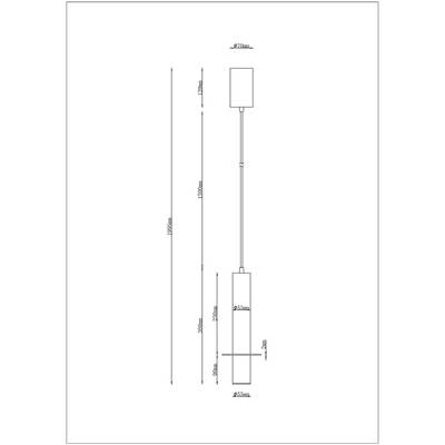 Точечный подвесной светильник Arte Lamp ASCELLA A2034SP-1WH, 1хLED