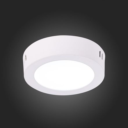 ST112.532.06 Светильник настенно-потолочный Белый LED 1*6W 3000K 330Lm Ra80 120° IP20 D110xH28 90-265V