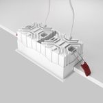 Встраиваемый светильник Alfa LED 3000K 2x15Вт 36° DL043-02-15W3K-SQ-W. TM Maytoni