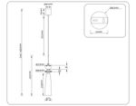 Светильник подвесной LH75365 GD/WH золото/белый G9 max 28W D70*1490