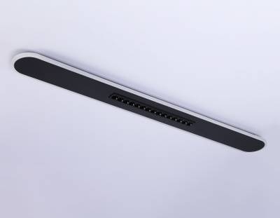 Потолочный светодиодный светильник FL51448 BK черный 70W 3000K-6400K+4200K 1200*125*40 (Без ПДУ)