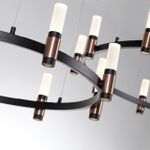 5009/98LA L-VISION ODL23 541 матовый черный/ ант.бронза/белый/металл/акрил Люстра LED 98W 4000K 3300Лм CANDEL