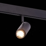 ST357.436.06 Магнитный трековый светильник ZOOM Черный LED 1*6W 3000K 667Lm Ra>80 10-60° IP20 L137xW59xH178 48V