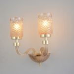 Бра Crystal Lux SILVESTRO AP2 AMBER 2971/402