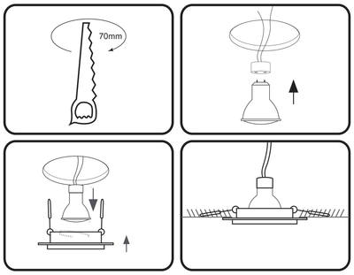 Встраиваемый точечный светильник TN160 WH белый GU5.3 D92*38