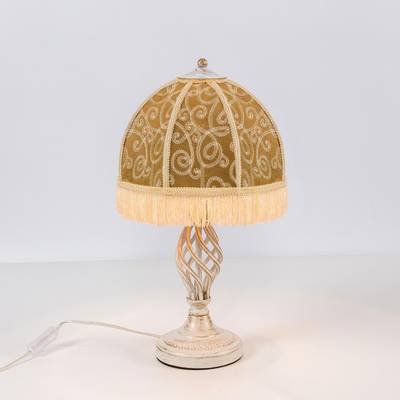 Citilux Базель CL407805 Настольная лампа с абажуром Вышивка Патина