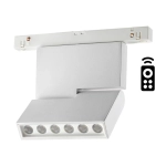 358627 SHINO NT21 065 белый Трековый низковольтный св-к диммируемый с ДУ, со сменой цв.температуры IP20 LED 3000~6500К 12W 48V FLUM
