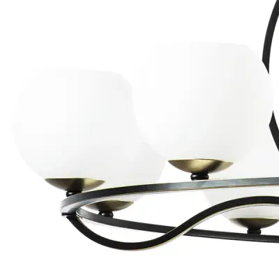 762117 Люстра ENNA 11х40W E14 ЧЕРНЫЙ/ЗОЛОТО Lightstar