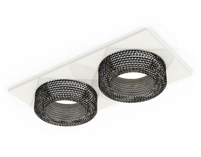 Комплект встраиваемого светильника XC7635021 SWH/BK белый песок/тонированный MR16 GU5.3 (C7635, N7192)