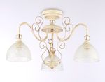 Потолочная люстра TR3055/3 BG/GD/FR бежевый/золото/белый матовый E27/3 max 40W D600*380