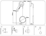 Настенный светодиодный светильник FL51651/1+1 WH/CH белый/хром 10W 4200K 500*227*90
