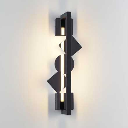 6690/7WL HIGHTECH ODL_EX24 017 Настенный светильник черный/черн полиров/металл/акрил поворотный на 360° IP20 LED 7W 184Лм 3000K GEOS