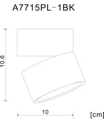 Спот Arte Lamp ARCTURUS A7715PL-1BK, LED