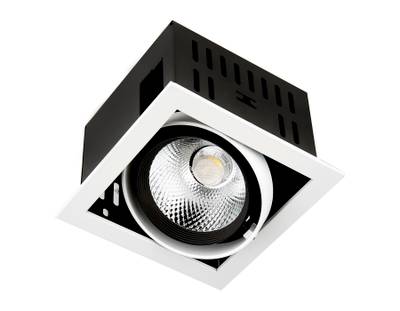 Карданный встраиваемый светодиодный светильник T811 BK/CH 12W 4200K