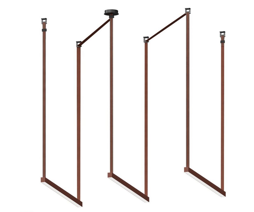 Комплект ременной трековой системы Сатори терракотовый Led 3*30W (4000K)