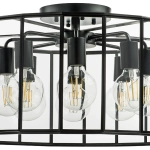 798287 Люстра GENNI 8х40W E27 ЧЕРНЫЙ МАТОВЫЙ/ПРОЗРАЧНЫЙ Lightstar