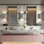 4281/2WA HIGHTECH ODL22 375 хром/металл Настенный светильник IP44 LED E27 max 2*7W BAZEL