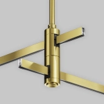 Крепление потолочное двойное Short 78мм Flarity латунь, TRA156C-D1-BS. TM Maytoni