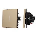 Механизм выключателя одноклавишный проходной LED SWT-NOBE-MKP1-SFPL-L-GD (230V, 10A) (Arlight, -)