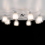 Citilux Кристи CL152180 Люстра потолочная Белая Хром