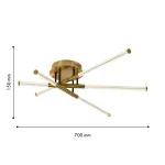 Потолочная люстра Vigas 4469-3C, LED*26W, 3560LM, 4000K. ТМ F-Promo